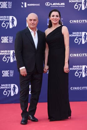 Verleihung des David di Donatello-Preises 2022 in Rom 67th David Di Donatello red carpet Luca Zingaretti,Luisa Ranieri attends the 67th David Di Donatello red carpet on May 03, 2022 in Rome, Italy Massimo Insabato Copyright: xMassimoxInsabatox