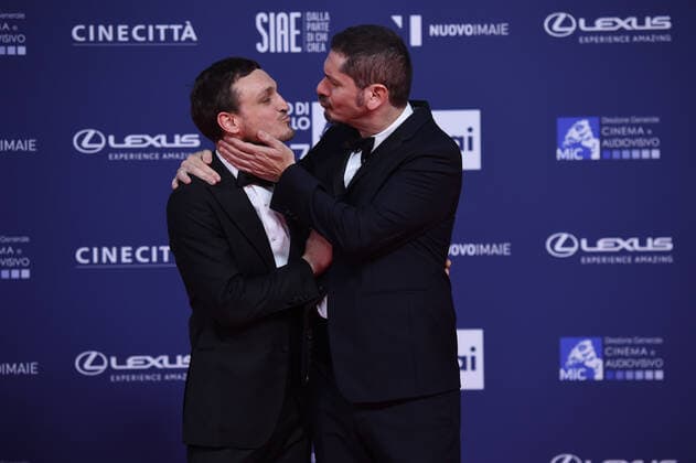 Verleihung des David di Donatello-Preises 2022 in Rom 67th David Di Donatello red carpet Gabriele Mainetti, Franz Rogowski attends the 67th David Di Donatello red carpet on May 03, 2022 in Rome, Italy Massimo Insabato Copyright: xMassimoxInsabatox