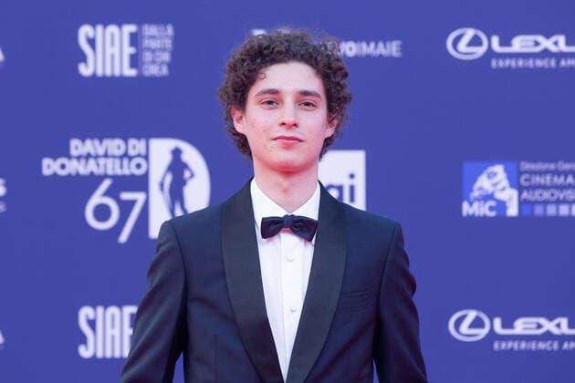 Verleihung des David di Donatello-Preises 2022 in Rom Italy: Red Carpet of David di Donatello 2022 Awards ceremony Filippo Scotti attends the red carpet of David di Donatello 2022 awards ceremony in Rome Rome Italy Copyright: MatteoxNardone