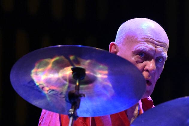 May 3, 2022, Roma, Italy Guy Evans during the concert of the Van Der Graaf Generator, at Auditorium Parco della Musica, 3rd May, Rome, Italy Roma Italy  - ZUMAl164 1011750385st Copyright: xDomenicoxCippitellix