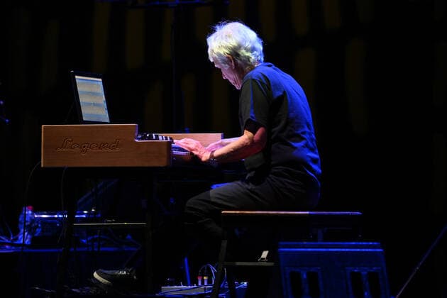 Van Der Graaf Generator Perform In Rome, Italy Hugh Banton during the concert of the Van Der Graaf Generator, at Auditorium Parco della Musica, 3th May, Rome, Italy. Rome Italy  Copyright: xDomenicoxCippitellix originalFilename: livemedia-vandergr220503_npA50.jpg