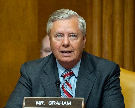May 5, 2022, Washington, District of Columbia, United States: U.S. Senator LINDSEY GRAHAM (R-SC) speaking at a hearing of the Senate Budget Committee. Washington United States - ZUMAb161 20220505_zap_b161_006 Copyright: xMichaelxBrochsteinx