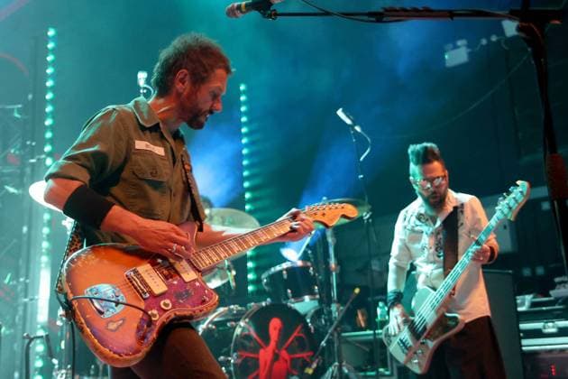 Live Music Feeder in concert Grant Nicholas & Taka Hirose during the Feeder music concert at O2 Institute, Birmingham, United Kingdom on 5 May 2022. Birmingham O2 Institute United Kingdom Editorial use only , Copyright: xAndyxShawx PSI-15265-0003