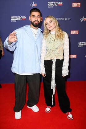 Monet192 and Esther Graf at the Bunte New Faces Award Music 2022 at The Reed Berlin, 05 05 2022 Foto:xF.xKernx xFuturexImage