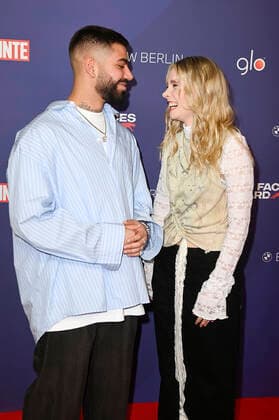 Monet192 and Esther Graf at the Bunte New Faces Award Music 2022 at The Reed Berlin, 05 05 2022 Foto:xF.xKernx xFuturexImage