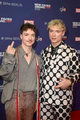 Roman Lochmann and Heiko Lochmann from HE RO at the Bunte New Faces Award Music 2022 at The Reed Berlin, 05 05 2022 Foto:xF.xKernx xFuturexImage