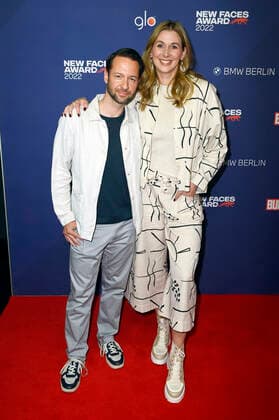 David Wehle and Andrea Gerhard at the Bunte New Faces Award Music 2022 at The Reed Berlin, 05 05 2022 Foto:xF.xKernx xFuturexImage
