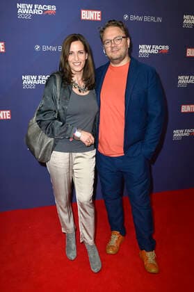 Ulrike Frank with husband Marc Schubring at the Bunte New Faces Award Music 2022 at The Reed Berlin, 05 05 2022 Foto:xF.xKernx xFuturexImage