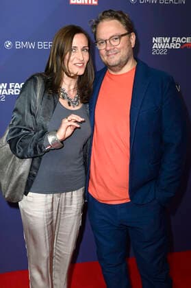 Ulrike Frank with husband Marc Schubring at the Bunte New Faces Award Music 2022 at The Reed Berlin, 05 05 2022 Foto:xF.xKernx xFuturexImage