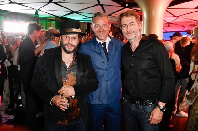Guido Broscheit, Rik Strubel and Constantin von Jascheroff at the Bunte New Faces Award Music 2022 at The Reed Berlin, 05 05 2022 Foto:xF.xKernx xFuturexImage