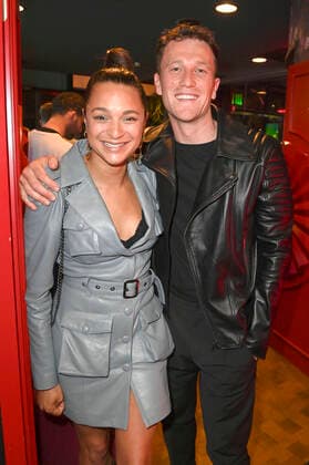 Taneshia Abt and Artjom Gilz at the Bunte New Faces Award Music 2022 at The Reed Berlin, 05 05 2022 Foto:xF.xKernx xFuturexImage