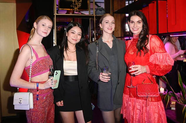 Trixi Giese, guest, Ambre Vallet and Rebecca Kunikowski at the Bunte New Faces Award Music 2022 at The Reed Berlin, 05 05 2022 Foto:xF.xKernx xFuturexImage