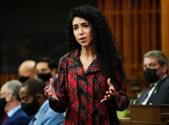 May 6, 2022, Ottawa, Ontario, Canada: Liberal member of Parliament Rachel Bendayan speaks during question period in the House of Commons on Parliament Hill in Ottawa on Friday, May 6, 2022. Ottawa Canada  - ZUMAc35_ 20220506_zaf_c35_033 Copyright: xSeanxKilpatrickx