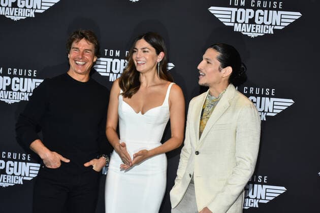 Top Gun Maverick Film Photocall MEXICO CITY, MEXICO - MAY 6, 2022: Tom Cruise, Monica Barbaro and Dany Ramirez pose for photos during the film photocall to promote Top Gun Maverick at Ritz Carton Mexico City Hotel. On May 6, 2022 in Mexico City, Mexico. (Photo by Carlos Tischler Eyepix Group). Copyright: xCarlosxTischlerx xEyepixxGroupx EYEPIX_CT_06052022_64080