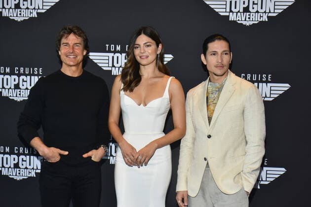 Top Gun Maverick Film Photocall MEXICO CITY, MEXICO - MAY 6, 2022: Tom Cruise, Monica Barbaro and Dany Ramirez pose for photos during the film photocall to promote Top Gun Maverick at Ritz Carton Mexico City Hotel. On May 6, 2022 in Mexico City, Mexico. (Photo by Carlos Tischler Eyepix Group). Copyright: xCarlosxTischlerx xEyepixxGroupx EYEPIX_CT_06052022_64082