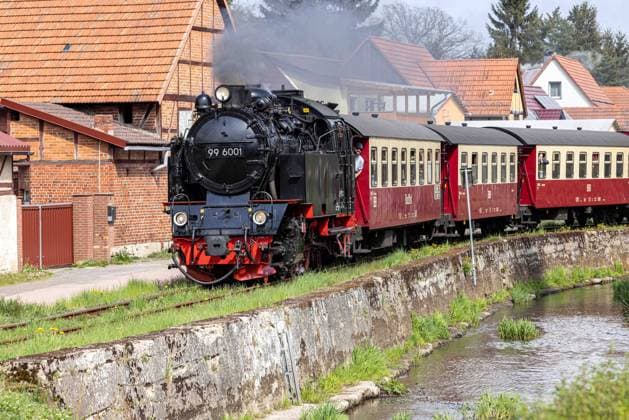 Harz, Deutschland 06. Mai 2022: Die Harzer Schmalspurbahn, 99 6001 auf der Selketalbahn in Straßberg Harz Harz *** Harz, Germany 06 May 2022 The Harz narrow gauge railroad, 99 6001 on the Selketalbahn in Straßberg Harz Harz Copyright: xFotostandx xReissx