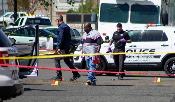 May 8, 2022, Albuquerque, New Mexico, USA: 050822 .Albuquerque Police investigates a fatal shooting that claimed 3 lives near the Cottonwood Walmart Parking lot . Photographed on Sunday May 8 , 2022. JOURNAL. Albuquerque USA - ZUMAab1_ 20220508_zaf_ab1_011 Copyright: xAdolphexPierre-Louisx