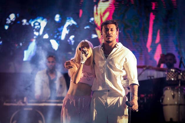 RIO DE JANEIRO, RJ - 08.05.2022: TIM MUSIC FESTIVAL RJ - LUISA SONZA AND XAMÃ perform during the TIM Music Rio Festival, a music festival that brings together great names of national music, for free, at Copacabana Beach, in Rio de Janeiro, RJ. x2203347x  AndréxHorta