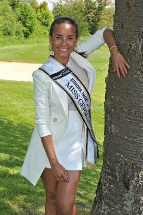 24 Europa Park EAGLES Golf Cup Domitila Barros Miss Germany 2022 on the occasion of the 24 Europa Park EAGLES Golf Cup on 09 05 2022 at Golfclub Breisgau in Herbolzheim Tutschfelden 20220509MWI17480