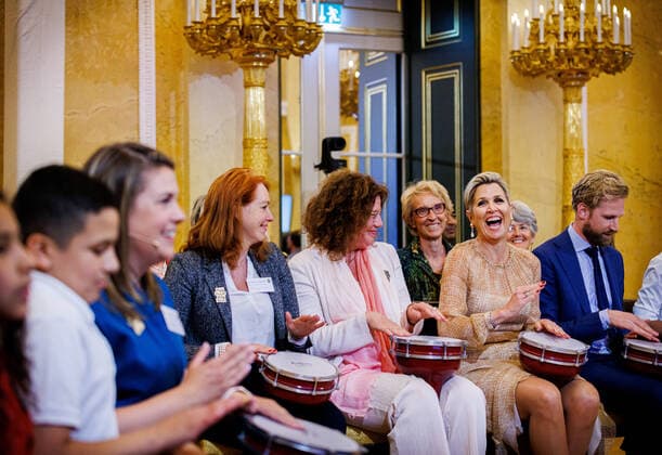 10-05-2022 The Hague Queen Maxima at the start of the conference More Music in My Classroom, Meer Muziek in Mijn Klas, at Noordeinde palace in The Hague. Â  Copyright: xPPEx