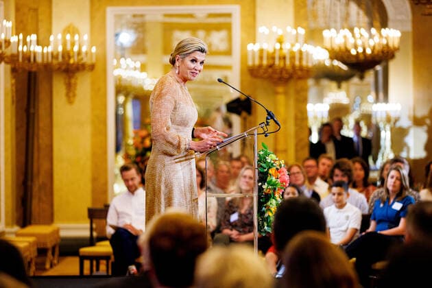 10-05-2022 The Hague Queen Maxima at the start of the conference More Music in My Classroom, Meer Muziek in Mijn Klas, at Noordeinde palace in The Hague. Â  Copyright: xPPEx