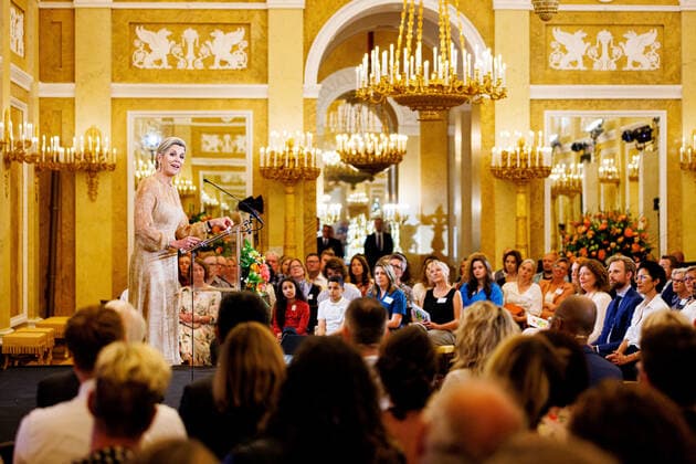10-05-2022 The Hague Queen Maxima at the start of the conference More Music in My Classroom, Meer Muziek in Mijn Klas, at Noordeinde palace in The Hague. Â  Copyright: xPPEx