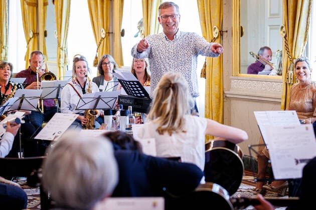 10-05-2022 The Hague Queen Maxima at the start of the conference More Music in My Classroom, Meer Muziek in Mijn Klas, at Noordeinde palace in The Hague. Â  Copyright: xPPEx