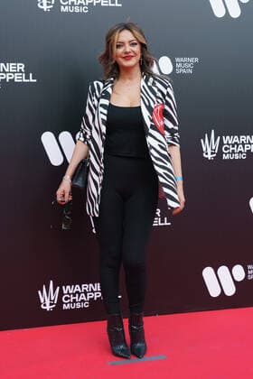 May 10, 2022, Madrid, Spain: Mercedes Trujillo Callealta, better known as Merche during the photocall of the opening of the Warner music station in Madrid Madrid Spain - ZUMAs197 20220510_zaa_s197_122 Copyright: xAtilanoxGarciax