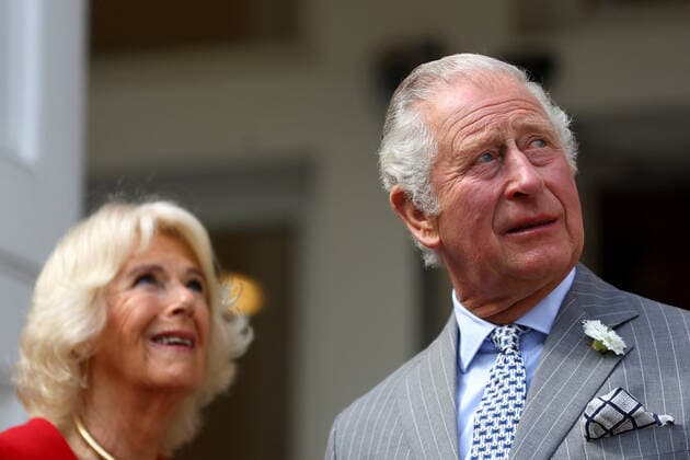 . 12 05 2022. London, United Kingdom. Prince Charles and Camilla during a visit to Canada House in London.  xPoolx xi-Imagesx IIM-23400-0005