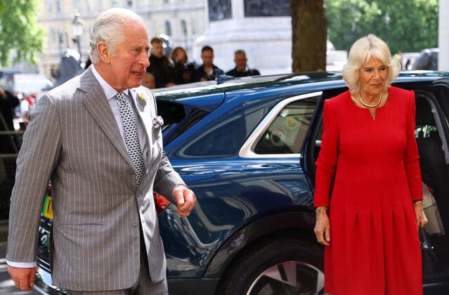 . 12 05 2022. London, United Kingdom. Prince Charles and Camilla during a visit to Canada House in London.  xPoolx xi-Imagesx IIM-23400-0006