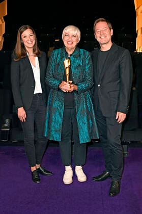 Alexandra Maria Lara, Claudia Roth and Florian Gallenberger at the announcement of the nominations for the German Film Award 2022 at the cinema in the KulturBrauerei Berlin, 12 05 2022 Foto:xF.xKernx xFuturexImage