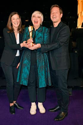 Alexandra Maria Lara, Claudia Roth and Florian Gallenberger at the announcement of the nominations for the German Film Award 2022 at the cinema in the KulturBrauerei Berlin, 12 05 2022 Foto:xF.xKernx xFuturexImage