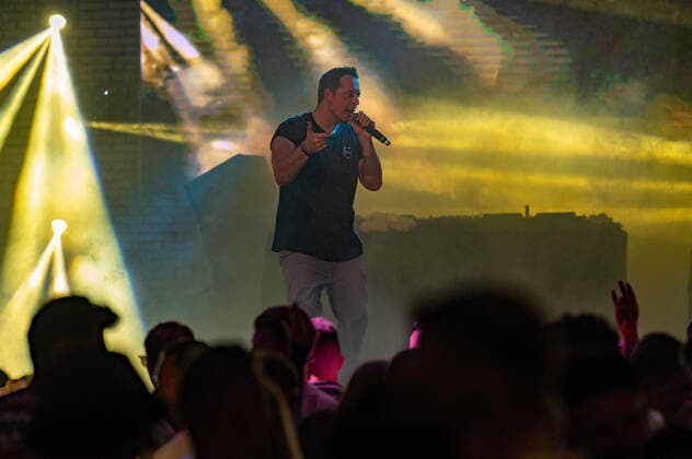 20220512 HBz Music live at Mega Park PALMA, SPAIN MAY 12 2022 Nils Schedler at HBz Music live at Mega Park on May 12, 2022 in Palma, Palma Baleares Spain