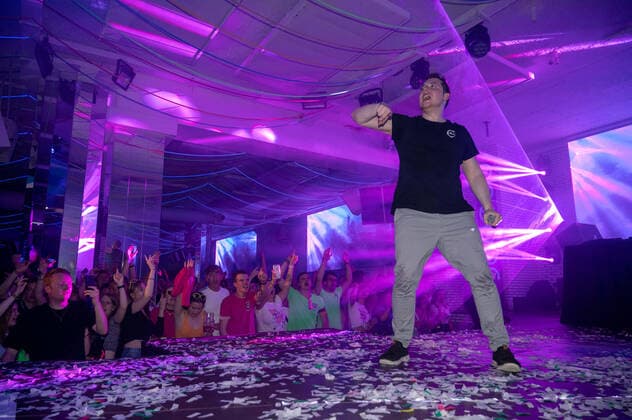 20220512 HBz Music live at Mega Park PALMA, SPAIN MAY 12 2022 Nils Schedler at HBz Music live at Mega Park on May 12, 2022 in Palma, Palma Baleares Spain
