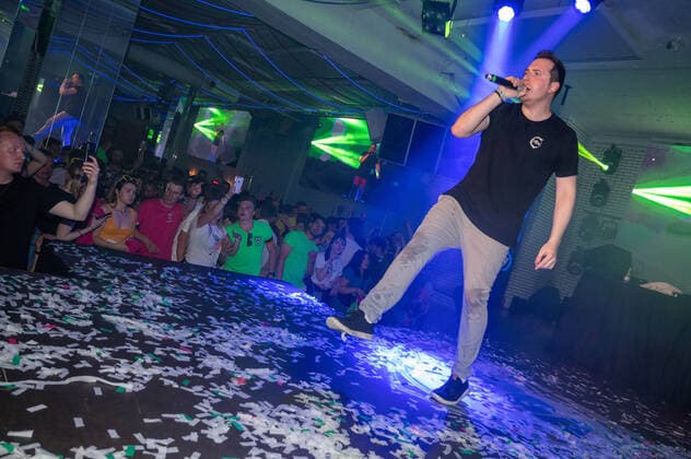 20220512 HBz Music live at Mega Park PALMA, SPAIN MAY 12 2022 Nils Schedler at HBz Music live at Mega Park on May 12, 2022 in Palma, Palma Baleares Spain
