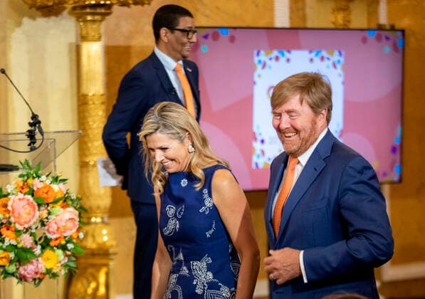 12-05-2022 The Hague King Willem-Alexander, with Queen Maxima, attend the Appeltjes van Oranje, Apples of Orange, award ceremony at Noordeinde palace in The Hague. Â  Copyright: xPPEx