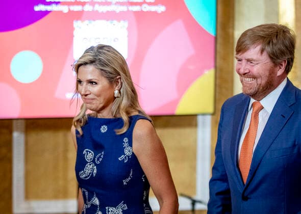 12-05-2022 The Hague King Willem-Alexander, with Queen Maxima, attend the Appeltjes van Oranje, Apples of Orange, award ceremony at Noordeinde palace in The Hague. Â  Copyright: xPPEx