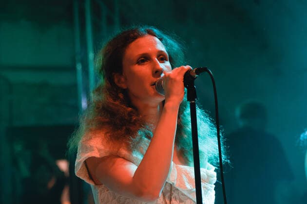 Mariya Vladimirovna Alyokhina, Pussy Riot, at the concert of the tour Pussy Red at the Funkhaus on 12 05 2022 in Berlin Pussy Riot concert in Berlin
