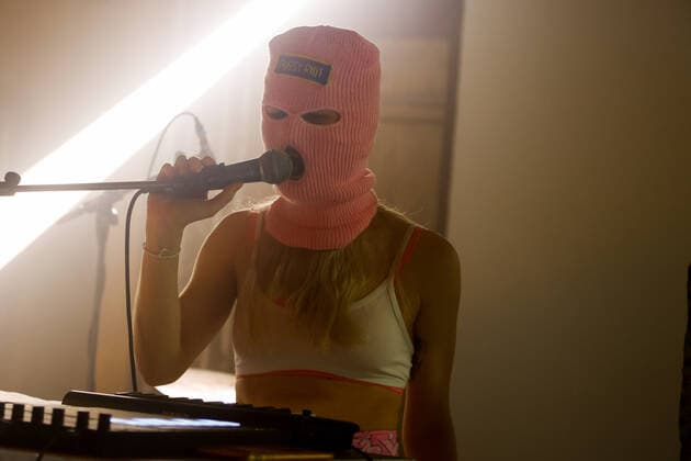 Diana Burkot, Pussy Riot, at the concert of the tour Pussy Red at the Funkhaus on 12 05 2022 in Berlin Pussy Riot concert in Berlin