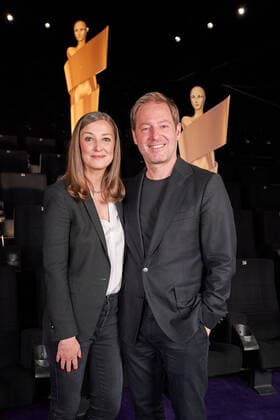 Nomination announcement German Film Award 2022 Alexandra Maria Lara and Florian Gallenberger at the photo session for the nomination announcement German Film Award 2022 on May 12 at the cinema in the KulturBrauerei Berlin Copyright: xEventpressxRadkex