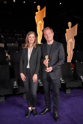 Nomination announcement German Film Award 2022 Alexandra Maria Lara and Florian Gallenberger at the photo session for the nomination announcement German Film Award 2022 on May 12 at the cinema in the KulturBrauerei Berlin Copyright: xEventpressxRadkex
