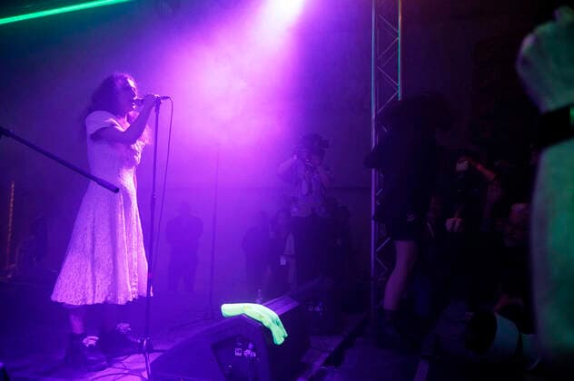 Maria Alyokhina of Pussy Riot live at a concert of the Riot Days Tour at the Shedhalle in Funkhaus Berlin Berlin, 12 05 2022 Foto:xT.xBartillax xFuturexImage