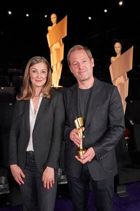 Nomination announcement German Film Award 2022 Alexandra Maria Lara and Florian Gallenberger at the photo session for the nomination announcement German Film Award 2022 on May 12 at the cinema in the KulturBrauerei Berlin Copyright: xEventpressxRadkex