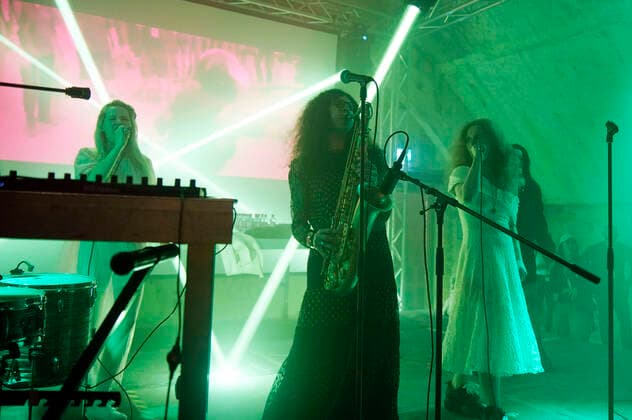 Pussy Riot live at a concert of the Riot Days Tour at the Shedhalle in the Funkhaus Berlin Berlin, 12 05 2022 Foto:xT.xBartillax xFuturexImage