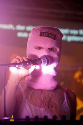 Pussy Riot live at a concert of the Riot Days Tour at the Shedhalle in the Funkhaus Berlin Berlin, 12 05 2022 Foto:xT.xBartillax xFuturexImage