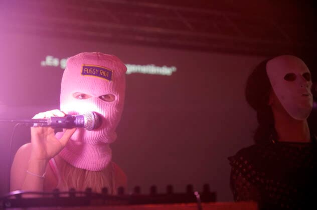 Pussy Riot live at a concert of the Riot Days Tour at the Shedhalle in the Funkhaus Berlin Berlin, 12 05 2022 Foto:xT.xBartillax xFuturexImage