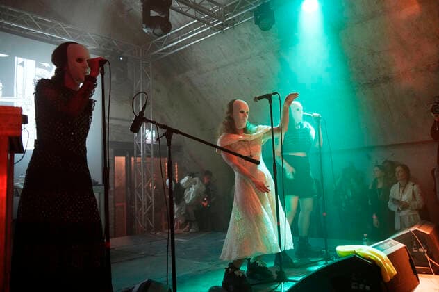 Pussy Riot live at a concert of the Riot Days Tour at the Shedhalle in the Funkhaus Berlin Berlin, 12 05 2022 Foto:xT.xBartillax xFuturexImage