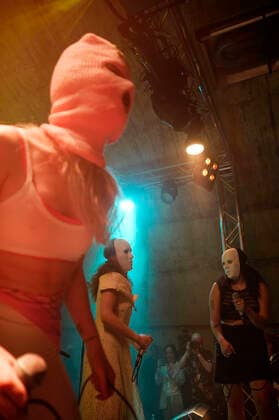 Pussy Riot live at a concert of the Riot Days Tour at the Shedhalle in the Funkhaus Berlin Berlin, 12 05 2022 Foto:xT.xBartillax xFuturexImage