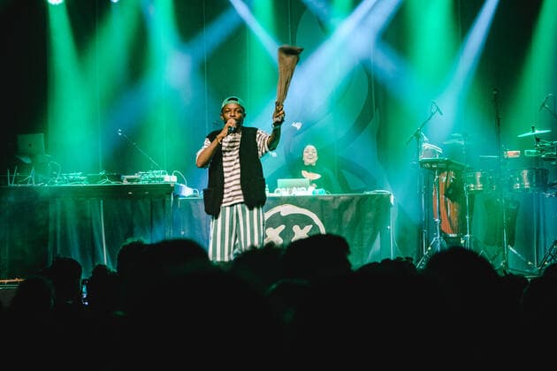 Bovann live in Bern, Switzerland Bern, Switzerland. 12th, May 2022. The German-Cameroon rapper Bovann performs a live concert at Bierh?beli in Bern. Bern Switzerland  Copyright: xGonzalesxPhoto TilmanxJentzschx