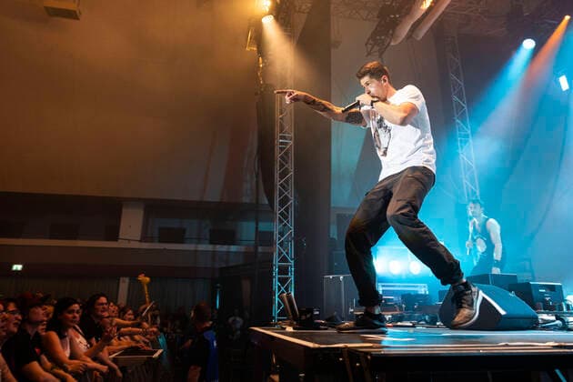 Vincent Stein from SDP live at a concert their Die Unendlichste Tour at Thüringenhalle Erfurt, 13 05 2022 Foto:xM.xKremerx xFuturexImage